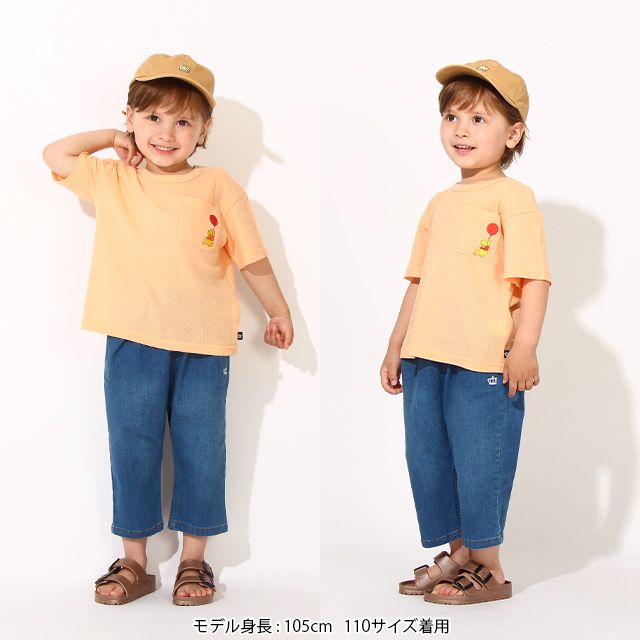 ディズニー ワンポイント刺繍メッシュTシャツ 6840K 101