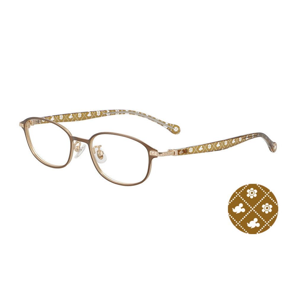 Zoff ミッキー ミニー スクエア型メタルメガネ フリーサイズ  ZC212002