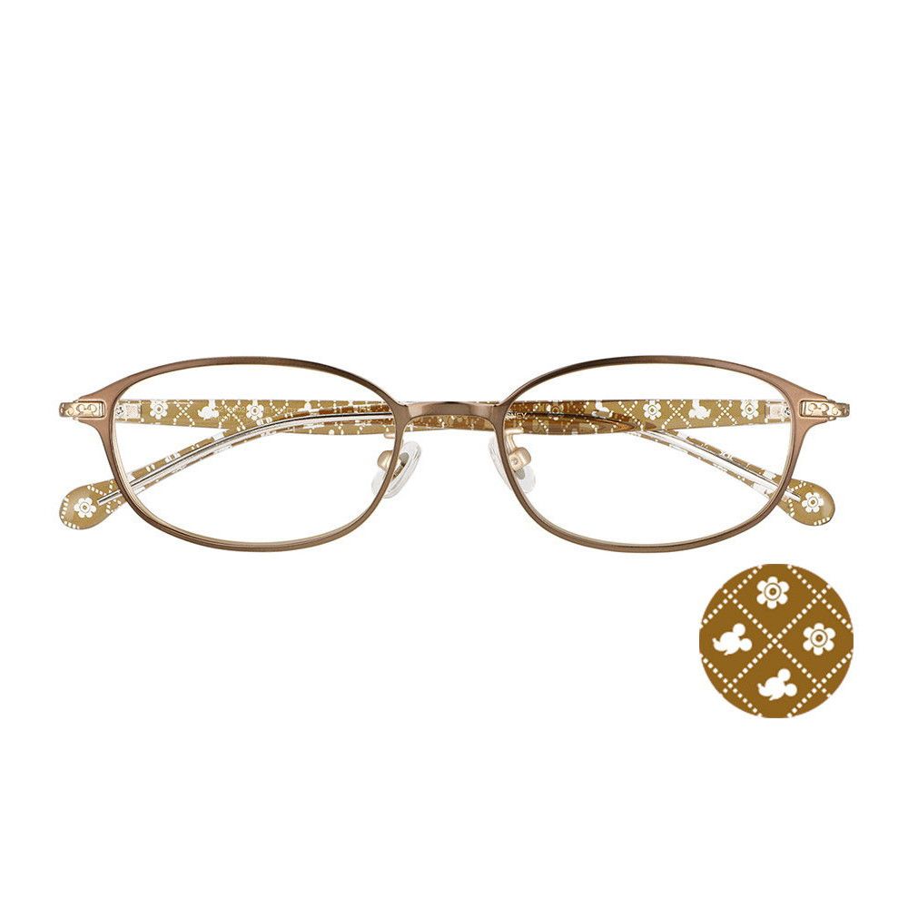 Zoff ミッキー ミニー スクエア型メタルメガネ フリーサイズ  ZC212002