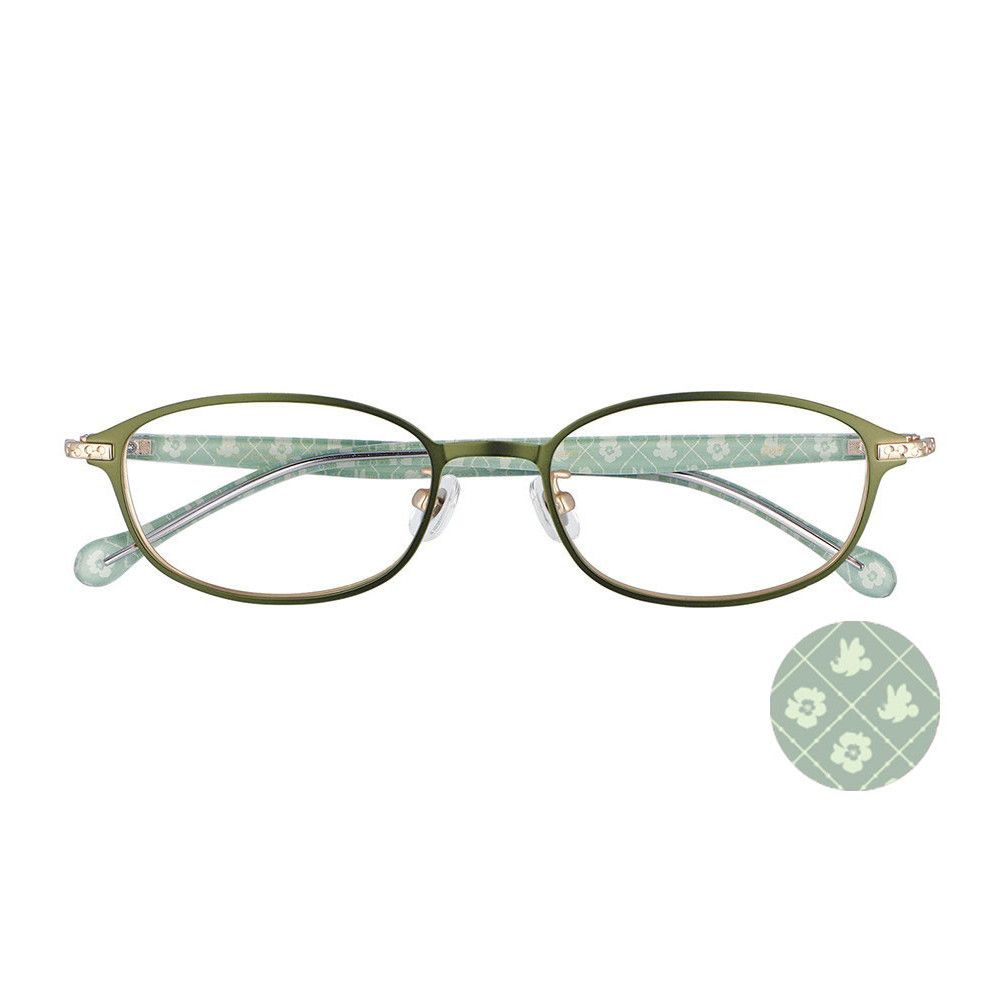 Zoff ミッキー ミニー スクエア型メタルメガネ フリーサイズ  ZC212002