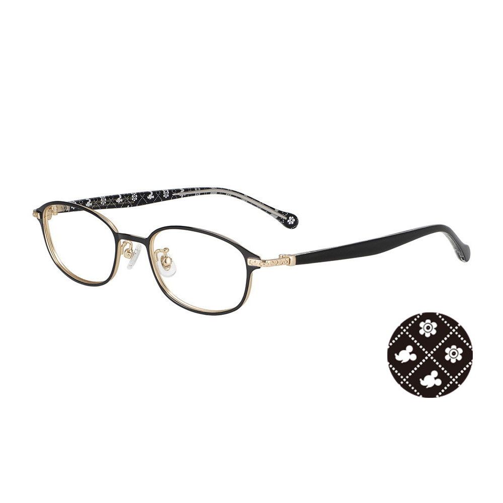 Zoff ミッキー ミニー スクエア型メタルメガネ フリーサイズ  ZC212002