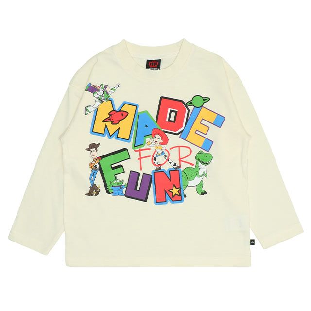 【ベビードール】親子お揃い トイ・ストーリー グラフィック ロンT 0227K / ウッディ バズ・ライトイヤー ベビーサイズ キッズ リンクコーデ ペアルック 親子コーデ トップス 長袖 クルーネック カットソー