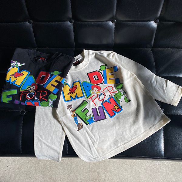 【ベビードール】親子お揃い トイ・ストーリー グラフィック ロンT 0227K / ウッディ バズ・ライトイヤー ベビーサイズ キッズ リンクコーデ ペアルック 親子コーデ トップス 長袖 クルーネック カットソー