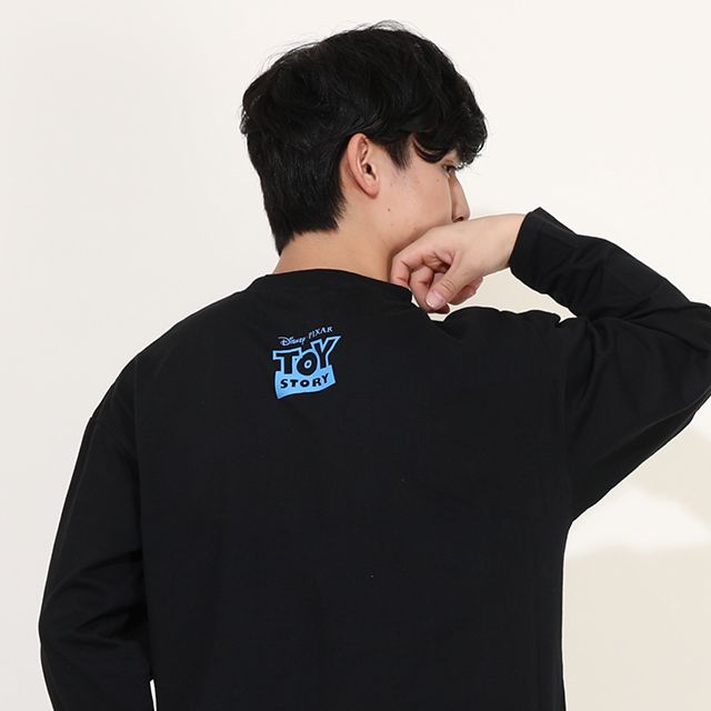 【ベビードール】トイ・ストーリー 親子お揃い グラフィック ロンT 0227A / 大人 ユニセックス 男女兼用 リンクコーデ ペアルック 親子コーデ トップス 長袖 クルーネック カットソー