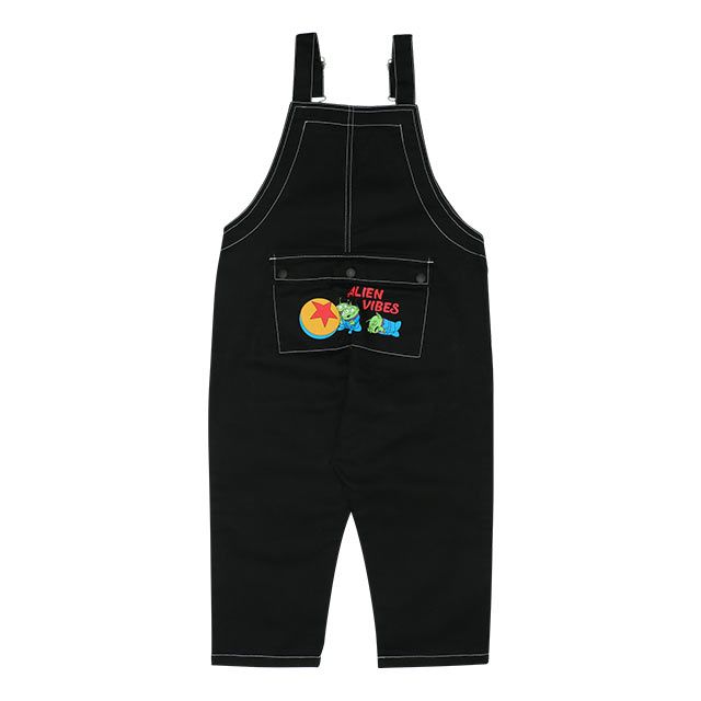 【ベビードール】トイ・ストーリー サロペット 0228K / ウッディ バズ・ライトイヤー エイリアン ベビーサイズ キッズ ボトムス ロングパンツ デニム 楽ちん ジーンズ ジーパン ゆったり ショルダーベルト長さ調整可