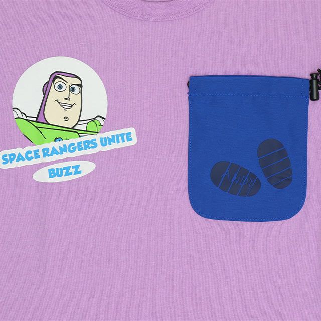 【ベビードール】バズ・ライトイヤー 巾着ポケット ロンT 0230K / トイ・ストーリー ベビーサイズ キッズ トップス 長袖 クルーネック カットソー