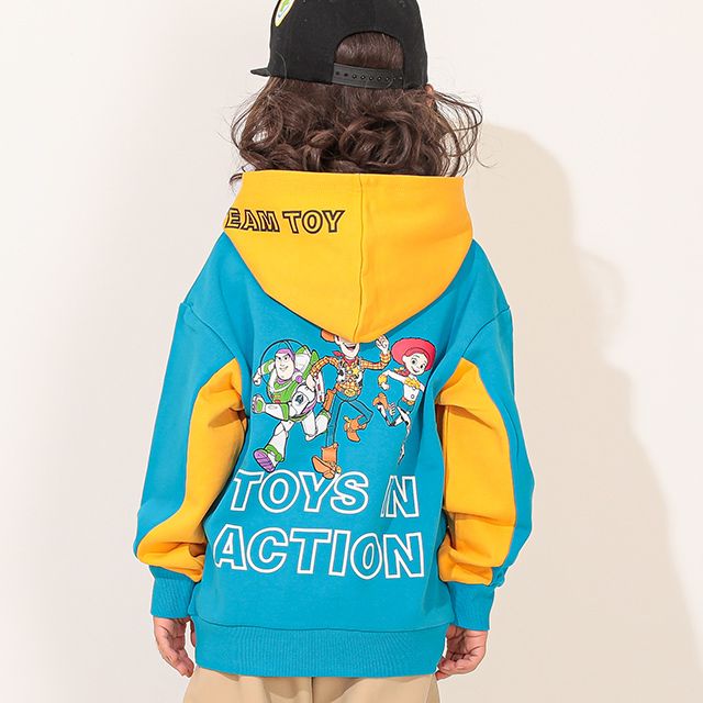 【ベビードール】トイ・ストーリー 立体ロゴパーカー 0233K / ウッディ バズ・ライトイヤー ジェシー ベビーサイズ キッズ トップス 長袖 プルオーバー ワイドシルエット