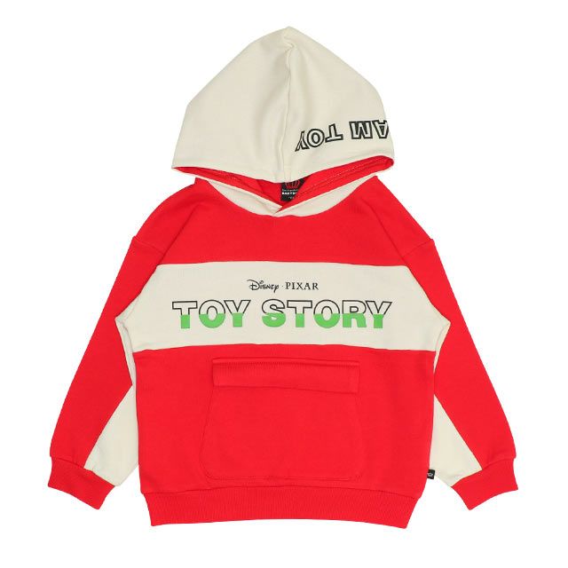 【ベビードール】トイ・ストーリー 立体ロゴパーカー 0233K / ウッディ バズ・ライトイヤー ジェシー ベビーサイズ キッズ トップス 長袖 プルオーバー ワイドシルエット