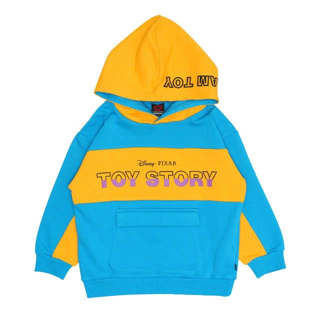【ベビードール】トイ・ストーリー 立体ロゴパーカー 0233K / ウッディ バズ・ライトイヤー ジェシー ベビーサイズ キッズ トップス 長袖 プルオーバー ワイドシルエット