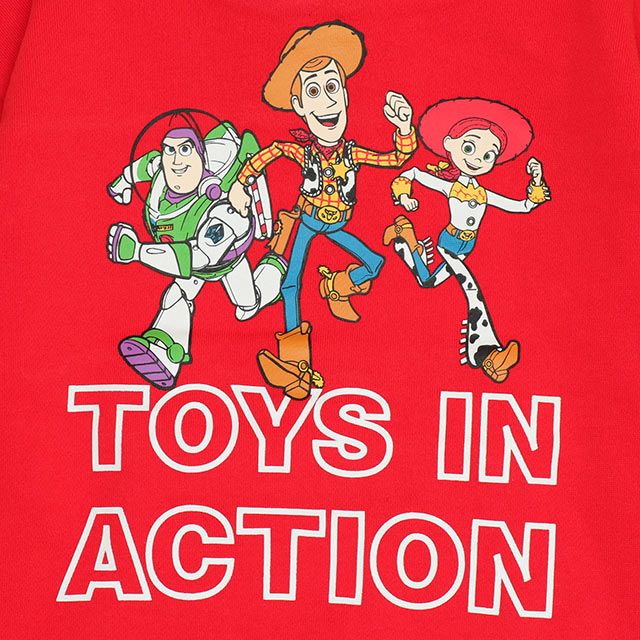 【ベビードール】トイ・ストーリー 立体ロゴパーカー 0233K / ウッディ バズ・ライトイヤー ジェシー ベビーサイズ キッズ トップス 長袖 プルオーバー ワイドシルエット