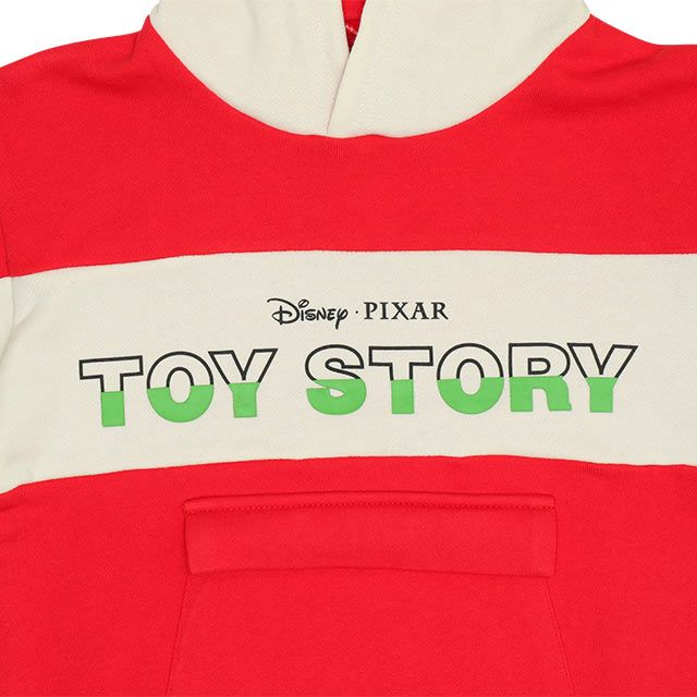 【ベビードール】トイ・ストーリー 立体ロゴパーカー 0233K / ウッディ バズ・ライトイヤー ジェシー ベビーサイズ キッズ トップス 長袖 プルオーバー ワイドシルエット