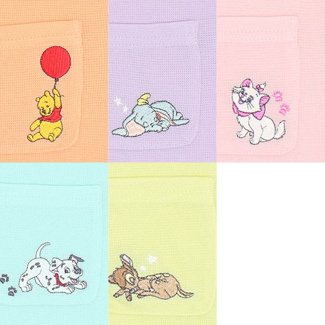 ディズニー ワンポイント刺繍メッシュTシャツ 6840K バンビ