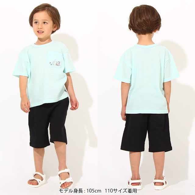 ディズニー ワンポイント刺繍メッシュTシャツ 6840K バンビ