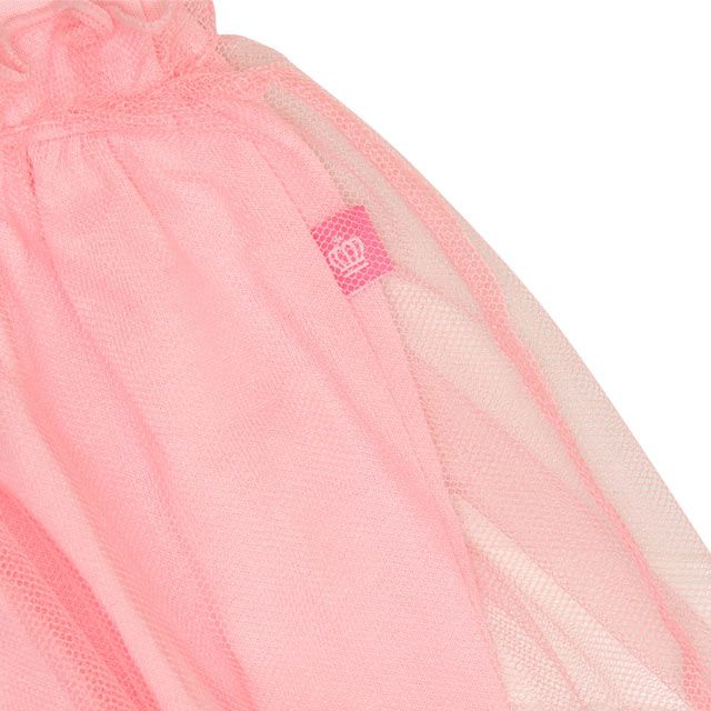 【ベビードール】アナ エルサ プリンセス / ドッキングワンピース 0264K / ベビーサイズ キッズ 天竺素材 チュールワンピ スカート バレエコア ドレス 仮装 コスチューム コスプレ