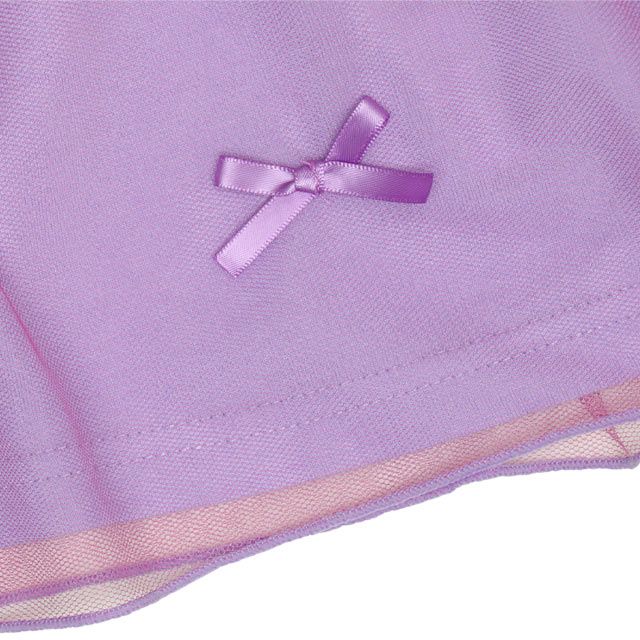 【ベビードール】ラプンツェル プリンセス / ドッキングワンピース 0264K / ベビーサイズ キッズ 天竺素材 チュールワンピ スカート バレエコア ドレス 仮装 コスチューム コスプレ