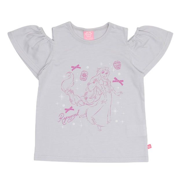 【ベビードール】ラプンツェル プリンセス / フリル&times;キャミソールワンピースセット 0265K / ベビーサイズ キッズ ワンピース スカート 半袖 肩出し ドレス セットアイテム 仮装 コスチューム コスプレ