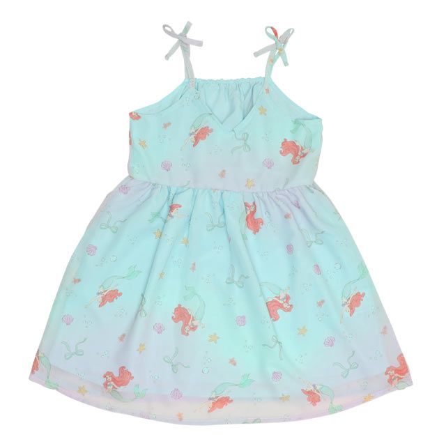 【ベビードール】アリエル プリンセス / フリル&times;キャミソールワンピースセット 0265K / ベビーサイズ キッズ ワンピース スカート 半袖 肩出し ドレス セットアイテム 仮装 コスチューム コスプレ