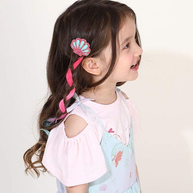 【ベビードール】アリエル プリンセス / フリル&times;キャミソールワンピースセット 0265K / ベビーサイズ キッズ ワンピース スカート 半袖 肩出し ドレス セットアイテム 仮装 コスチューム コスプレ