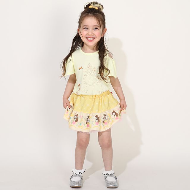 【ベビードール】ベル プリンセス / フリル&times;キャミソールワンピースセット 0265K / ベビーサイズ キッズ ワンピース スカート 半袖 肩出し ドレス セットアイテム 仮装 コスチューム コスプレ