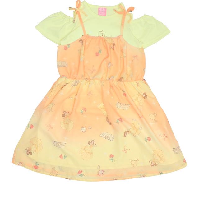 【ベビードール】ベル プリンセス / フリル&times;キャミソールワンピースセット 0265K / ベビーサイズ キッズ ワンピース スカート 半袖 肩出し ドレス セットアイテム 仮装 コスチューム コスプレ