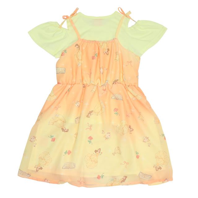 【ベビードール】ベル プリンセス / フリル&times;キャミソールワンピースセット 0265K / ベビーサイズ キッズ ワンピース スカート 半袖 肩出し ドレス セットアイテム 仮装 コスチューム コスプレ