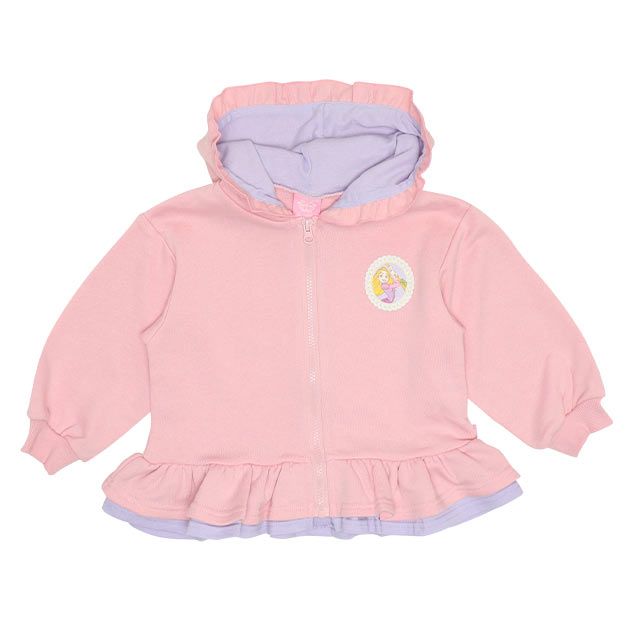 公式 ショップディズニー ベビードール ディズニー プリンセスフリルフードジップパーカー 7030k ラプンツェル