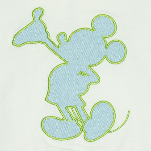 【ベビードール】ミッキー デニムパッチジップパーカー 0289K / ベビーサイズ キッズ トップス 長袖 羽織 軽アウター スウェット 天竺素材 耳付き フードあり