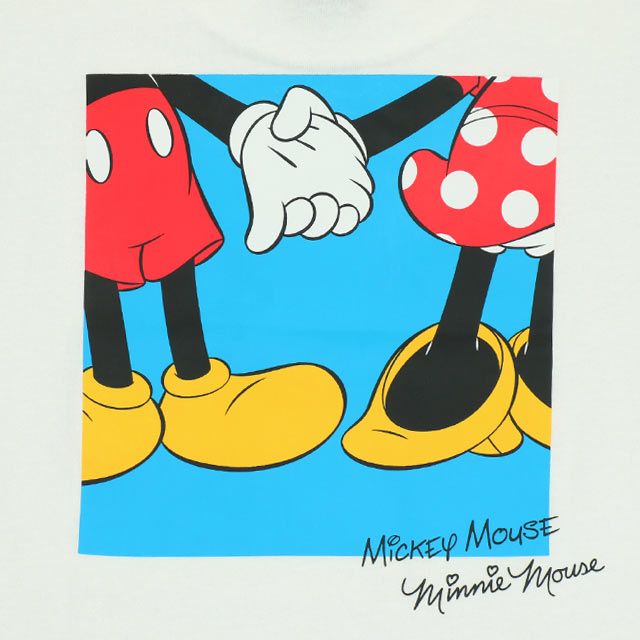 【ベビードール】ミッキー 親子お揃い サングラスTシャツ 0290K / ベビーサイズ キッズ リンクコーデ ペアルック 親子コーデ トップス 半袖 ワイドシルエット 天竺素材