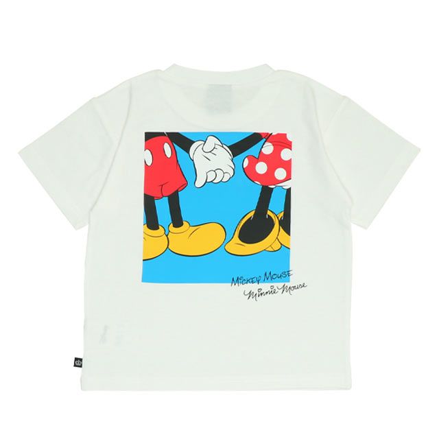 【ベビードール】ミッキー 親子お揃い サングラスTシャツ 0290K / ベビーサイズ キッズ リンクコーデ ペアルック 親子コーデ トップス 半袖 ワイドシルエット 天竺素材