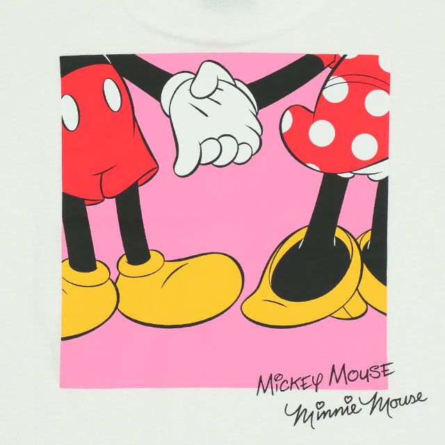 【ベビードール】ミニー 親子お揃い サングラスTシャツ 0290K / ベビーサイズ キッズ リンクコーデ ペアルック 親子コーデ トップス 半袖 ワイドシルエット 天竺素材