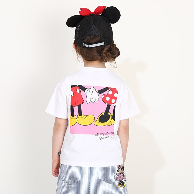 【ベビードール】ミニー 親子お揃い サングラスTシャツ 0290K / ベビーサイズ キッズ リンクコーデ ペアルック 親子コーデ トップス 半袖 ワイドシルエット 天竺素材