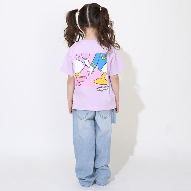 【ベビードール】デイジー 親子お揃い サングラスTシャツ 0290K / ベビーサイズ キッズ リンクコーデ ペアルック 親子コーデ トップス 半袖 ワイドシルエット 天竺素材