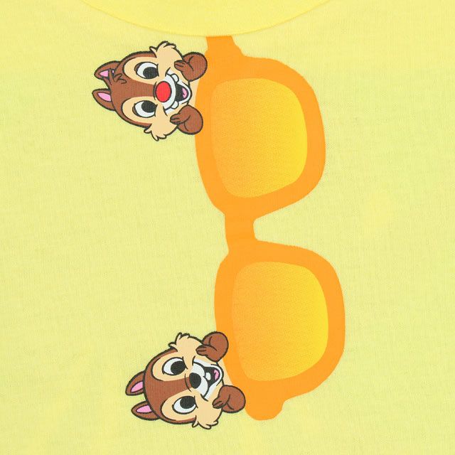 【ベビードール】チップ デール 親子お揃い サングラスTシャツ 0290K / ベビーサイズ キッズ リンクコーデ ペアルック 親子コーデ トップス 半袖 ワイドシルエット 天竺素材