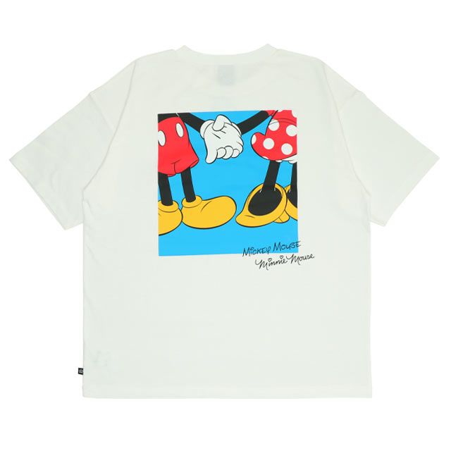 【ベビードール】ミッキー 親子お揃い サングラスTシャツ 0290A / 大人 ユニセックス 男女兼用 リンクコーデ ペアルック 親子コーデ トップス 半袖 ワイドシルエット 天竺素材