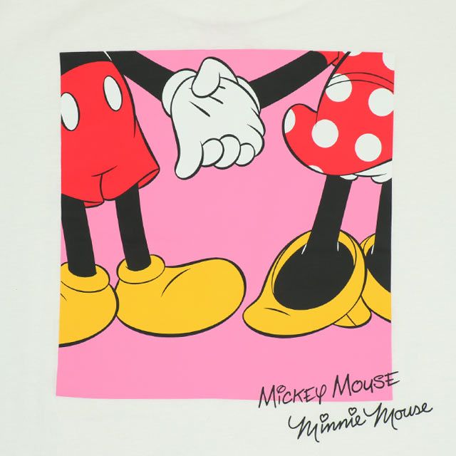 【ベビードール】ミニー 親子お揃い サングラスTシャツ 0290A / 大人 ユニセックス 男女兼用 リンクコーデ ペアルック 親子コーデ トップス 半袖 ワイドシルエット 天竺素材