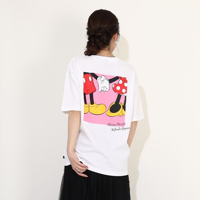 【ベビードール】ミニー 親子お揃い サングラスTシャツ 0290A / 大人 ユニセックス 男女兼用 リンクコーデ ペアルック 親子コーデ トップス 半袖 ワイドシルエット 天竺素材