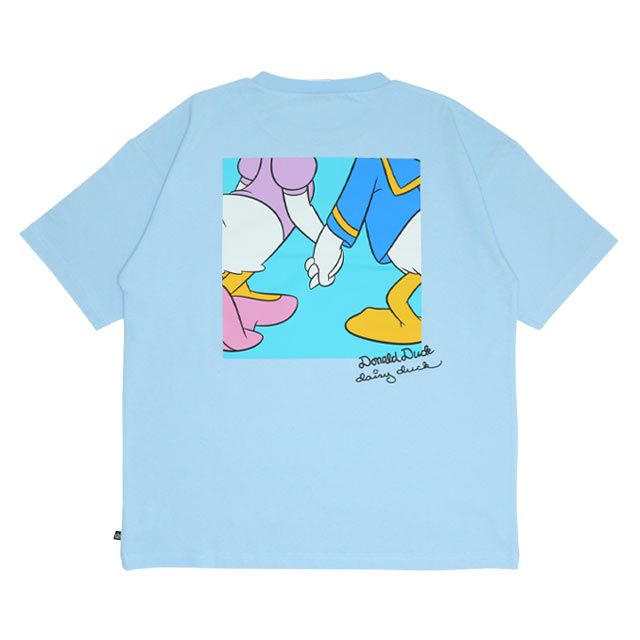 【ベビードール】ドナルド 親子お揃い サングラスTシャツ 0290A / 大人 ユニセックス 男女兼用 リンクコーデ ペアルック 親子コーデ トップス 半袖 ワイドシルエット 天竺素材