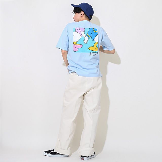 【ベビードール】ドナルド 親子お揃い サングラスTシャツ 0290A / 大人 ユニセックス 男女兼用 リンクコーデ ペアルック 親子コーデ トップス 半袖 ワイドシルエット 天竺素材