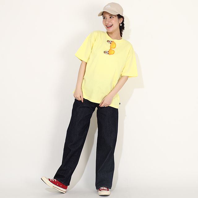 【ベビードール】チップ デール 親子お揃い サングラスTシャツ 0290A / 大人 ユニセックス 男女兼用 リンクコーデ ペアルック 親子コーデ トップス 半袖 ワイドシルエット 天竺素材