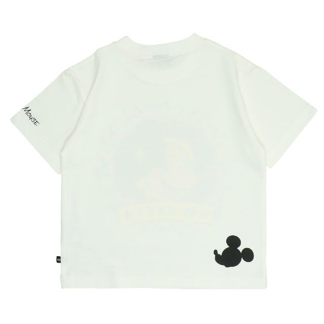 【ベビードール】ミッキー 親子お揃い カラフルBIGフェイスTシャツ 0291K / ベビーサイズ キッズ リンクコーデ ペアルック 親子コーデ トップス 半袖 クルーネック カットソー ワイドシルエット 天竺素材