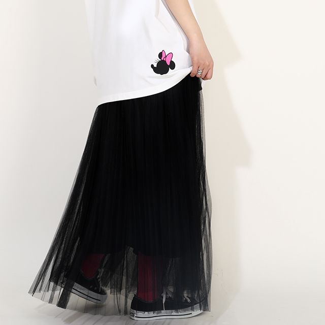 【ベビードール】ミニー 親子お揃い カラフルBIGフェイスTシャツ 0291A / 大人 ユニセックス 男女兼用 リンクコーデ ペアルック 親子コーデ トップス 半袖 クルーネック カットソー ワイドシルエット 天竺素材