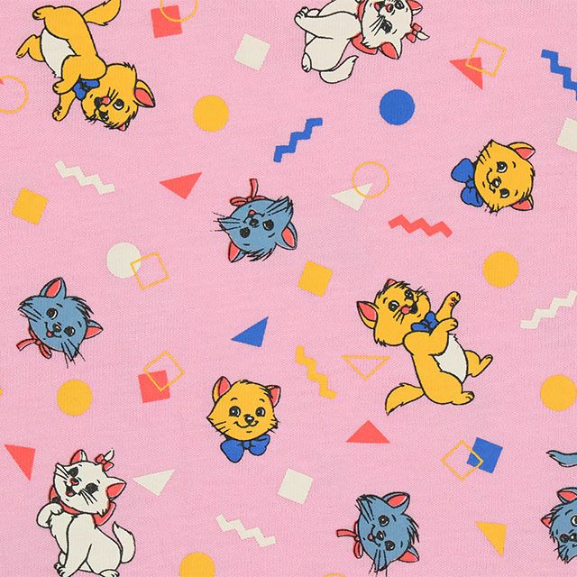 【ベビードール】マリー キャラクター総柄ポケットTシャツ 0292K / ベビーサイズ キッズ トップス 半袖 クルーネック カットソー 天竺素材