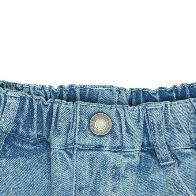 【ベビードール】ミニー デイジー ランダムキャラクターショートパンツ 0295K / ベビーサイズ キッズ ボトムス 短パン ショートパンツ デニム ジーンズ 裾フリンジ ウエスト総ゴム