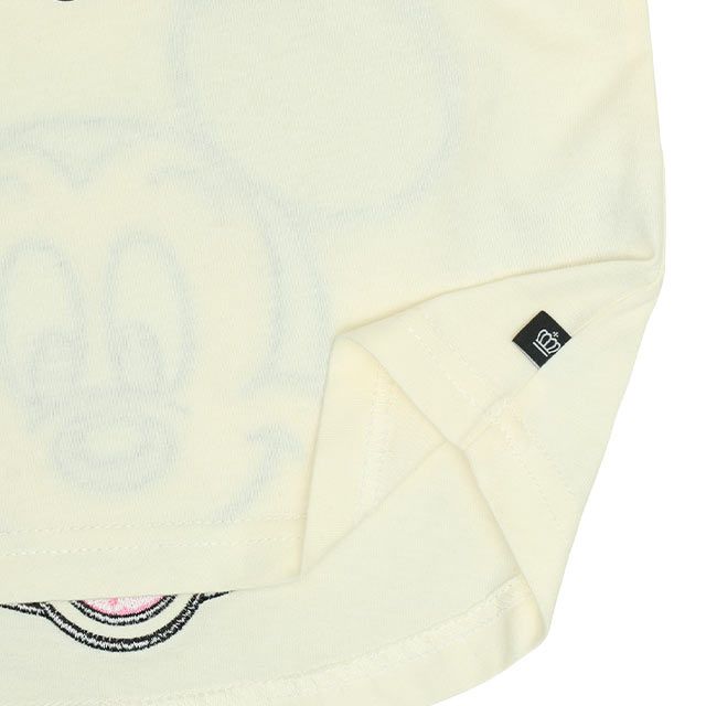 【ベビードール】ドナルド バックキャラクターワッペンTシャツ 0304K / ベビーサイズ キッズ トップス 半袖 天竺素材 後ろ裾ラウンド セミワイド