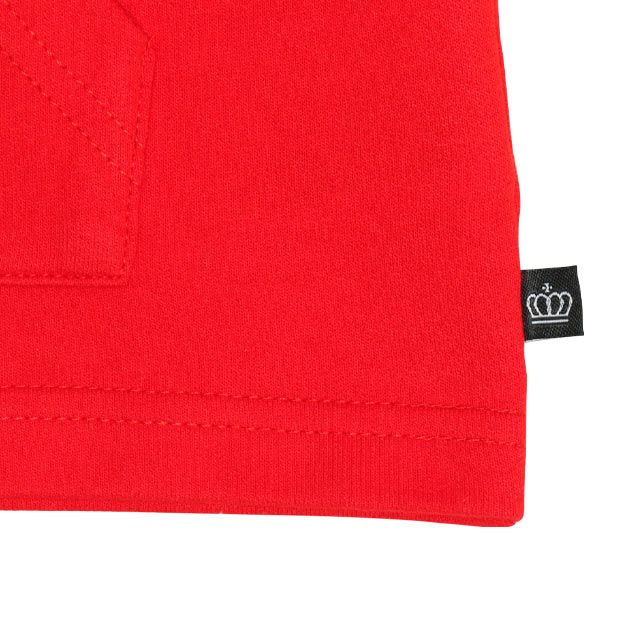 【ベビードール】カーズ バッグロゴなりきる半袖パーカー 0310K / ライトニング・マックィーン ベビーサイズ キッズ トップス フードパーカー セットコーデ（ハーフパンツ別売）