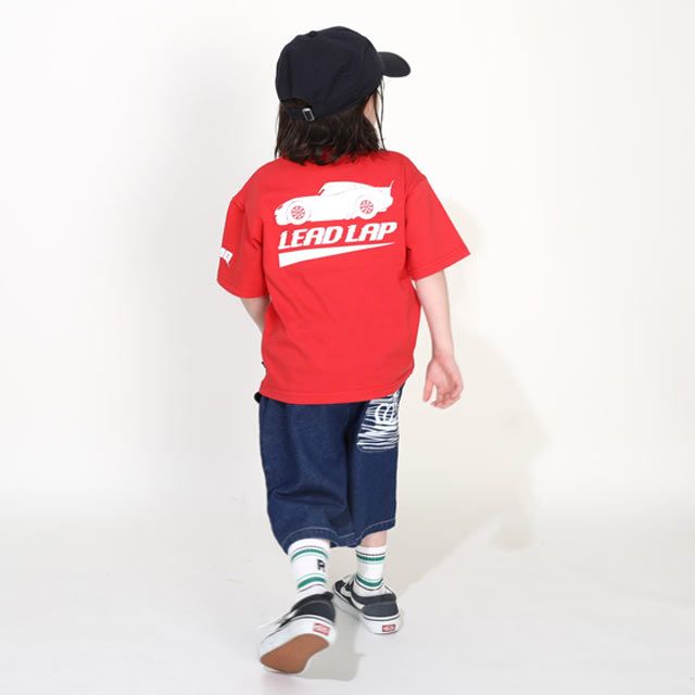 【ベビードール】カーズ フレームデザインTシャツ 0311K / ライトニング・マックィーン ベビーサイズ キッズ トップス 半袖 クルーネック カットソー 天竺素材