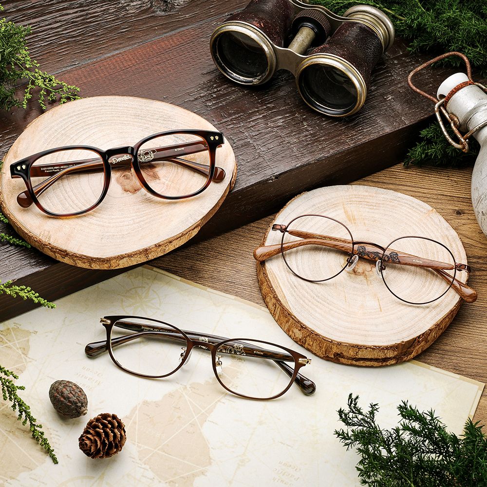 Zoff Disney ドナルド&チップとデール ウェリントン型メガネ フリーサイズ ZA231032