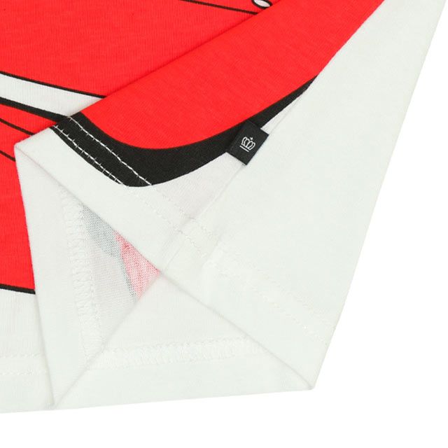 【ベビードール】カーズ BIGフェイス配色Tシャツ 0313K / ライトニング・マックィーン ベビーサイズ キッズ トップス 半袖 クルーネック カットソー 天竺素材