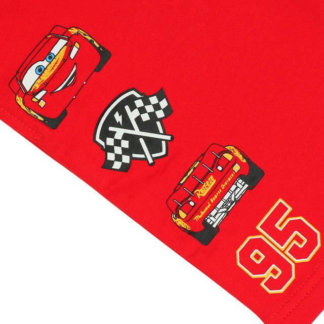 【ベビードール】カーズ ロゴハーフパンツ 0314K / ライトニング・マックィーン ベビーサイズ キッズ ショートパンツ 短パン セットコーデ（トップス別売）