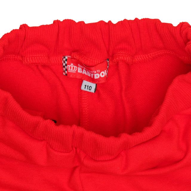 【ベビードール】カーズ ロゴハーフパンツ 0314K / ライトニング・マックィーン ベビーサイズ キッズ ショートパンツ 短パン セットコーデ（トップス別売）